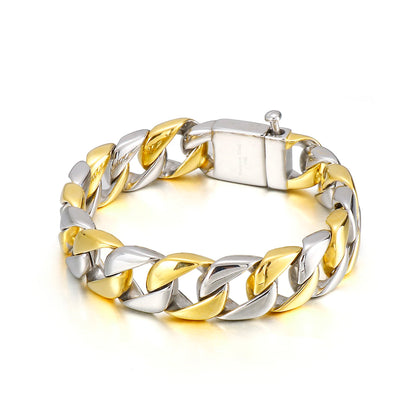 Jizzy Punk Fashion Gold Plated Jewelry Bracelet