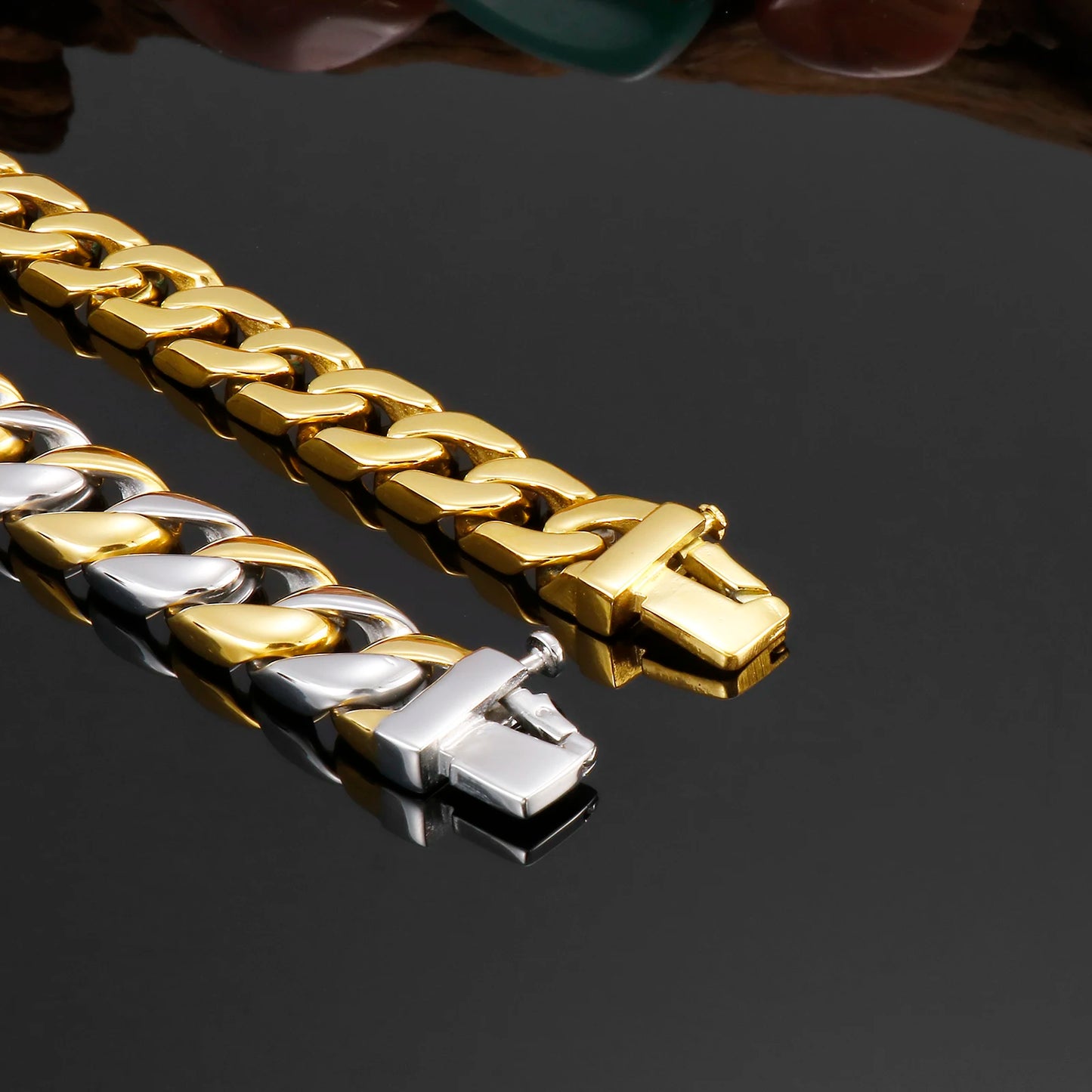 Jizzy Punk Fashion Gold Plated Jewelry Bracelet