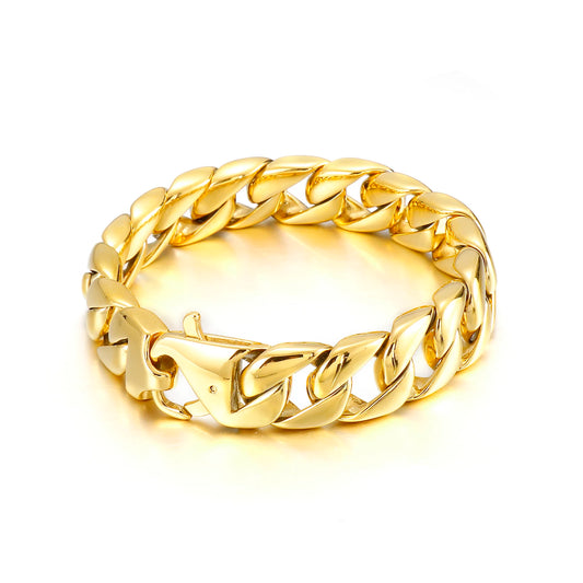 Jizzy Punk Fashion Gold Plated Jewelry Bracelet