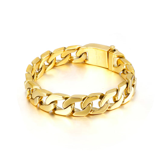 Jizzy Punk Fashion Gold Plated Jewelry Bracelet